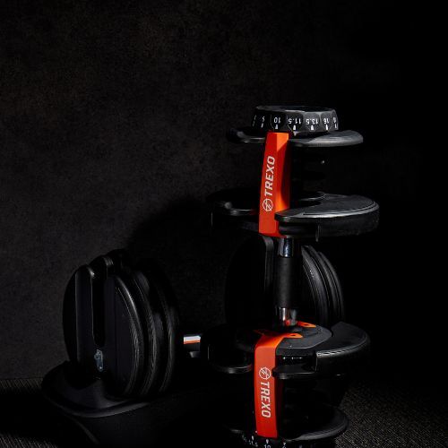 XTREXO verstellbare Kurzhantel 24 kg schwarz HT-18792699