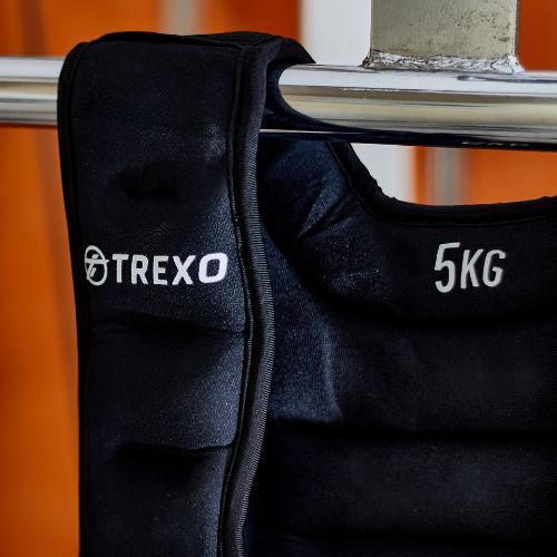 TREXO gewichtete Trainingsweste schwarz WV-05