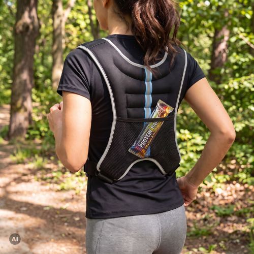 XTREXO gewichtete Trainingsweste schwarz WV-05