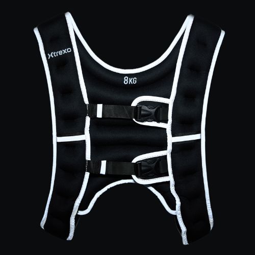 XTREXO gewichtete Trainingsweste schwarz WV-08