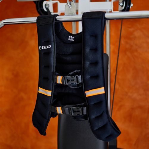 XTREXO gewichtete Trainingsweste schwarz WV-10