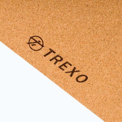 TREXO Yoga-Matte TPE-Kork 6 mm orange YM-C01P