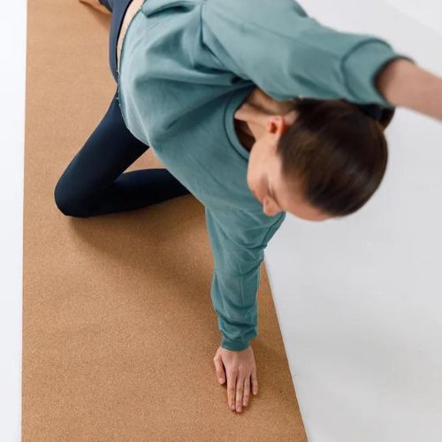 XTREXO Yoga-Matte TPE-Kork 6 mm schwarz YM-C01C