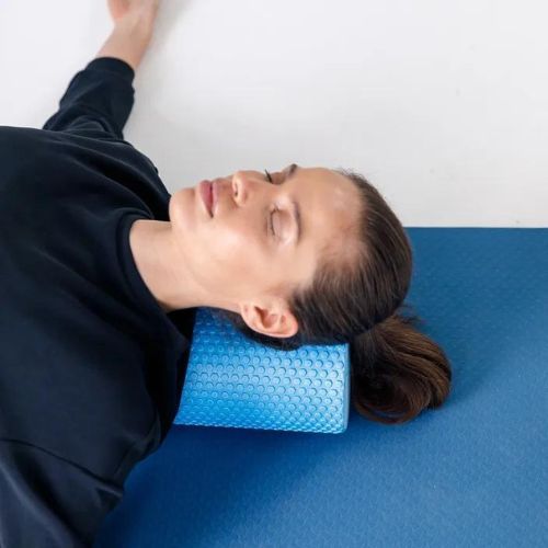 TREXO EVA-Massageroller blau MR-EV03N