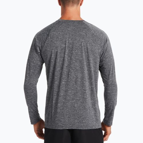 Herren-Trainings-Langarmshirt Nike Heather schwarz NESSA590-001