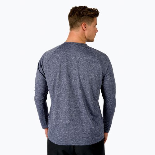 Herren Trainingsshirt Nike Heather navy blau NESSA590-440