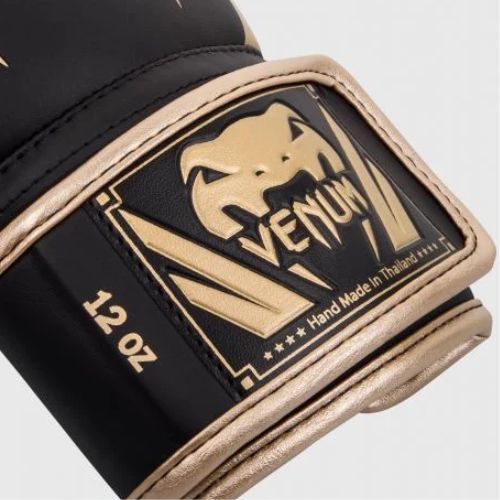 Venum Elite Herren Boxhandschuhe schwarz und gold VENUM-1392