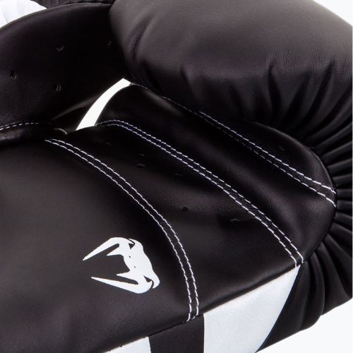 Venum Elite Boxhandschuhe schwarz und weiß 0984