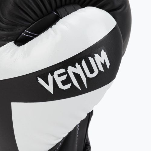 Venum Elite Boxhandschuhe schwarz und weiß 0984