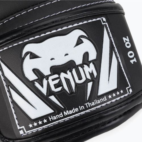 Venum Elite Boxhandschuhe schwarz und weiß 0984