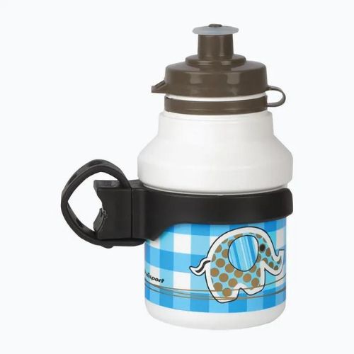 POLISPORT Kinderfahrrad Flasche mit Korb Elefant weiß und blau 8644200105