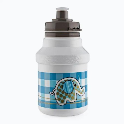 POLISPORT Kinderfahrrad Flasche mit Korb Elefant weiß und blau 8644200105