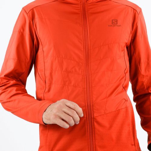 Hybridjacke Herren Salomon Outline AS Hybrid Mid rot LC189