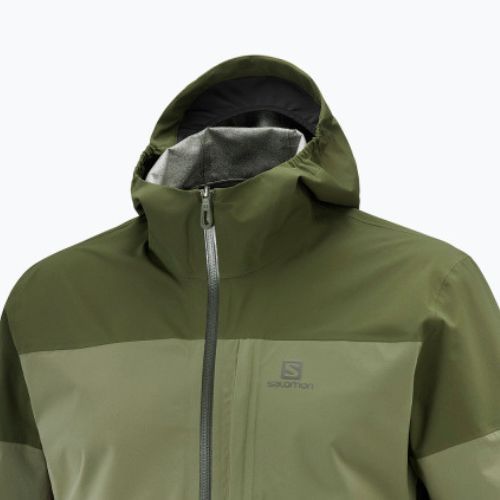 Regenjacke Herren Salomon Outrack 2.5L grün LC1734