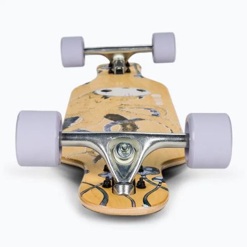 Fish Skateboards Octopus Longboard beige LONG-OCT-SIL-PUR