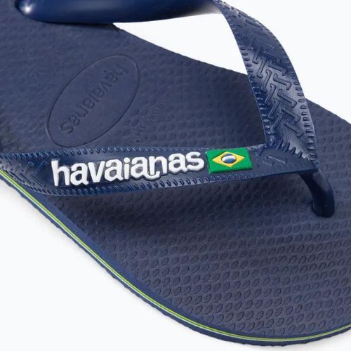 Havaianas Brasil Logo marineblau Zehntrenner H4110850