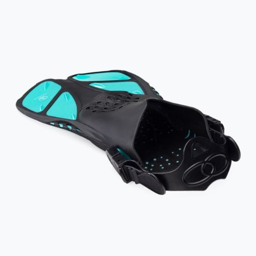 AQUASTIC Schnorchelset Maske + Flossen + Schnorchel blau MSFA-01SN