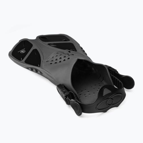 AQUASTIC Schnorchelset Maske + Flossen + Schnorchel schwarz MSFA-01SC