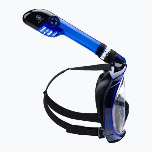 AQUASTIC Schnorchelset Vollgesichtsmaske + Flossen blau SMFA-01SN