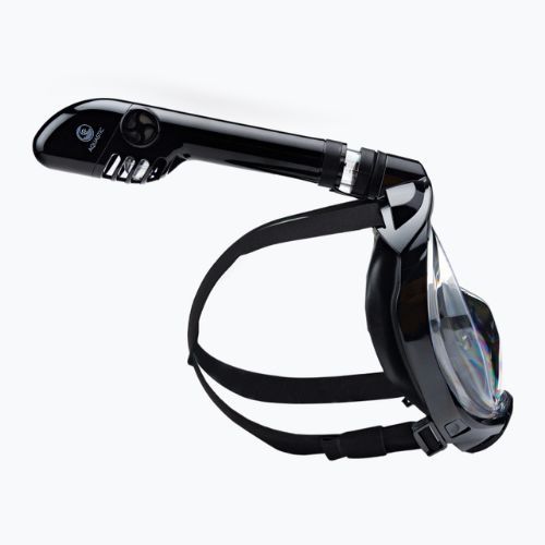 AQUASTIC Schnorchelset Vollgesichtsmaske + Flossen schwarz SMFA-01SC