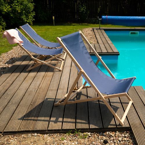 Gartenliege mit Verstellung KADVA LSR01310 grau