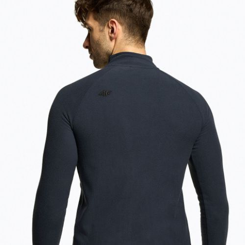 Herren 4F BIMP010 marineblaues Fleece-Ski-Sweatshirt H4Z22-BIMP010