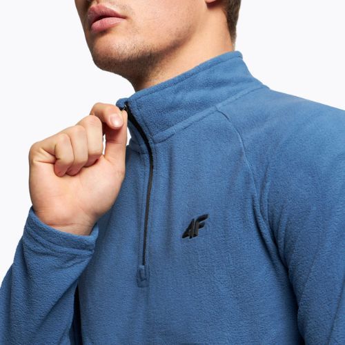 Herren 4F BIMP010 blaues Fleece-Ski-Sweatshirt H4Z22-BIMP010