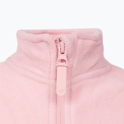 Kinder-Ski-Sweatshirt 4F JPLD001 Fleece rosa HJZ22-JPLD001