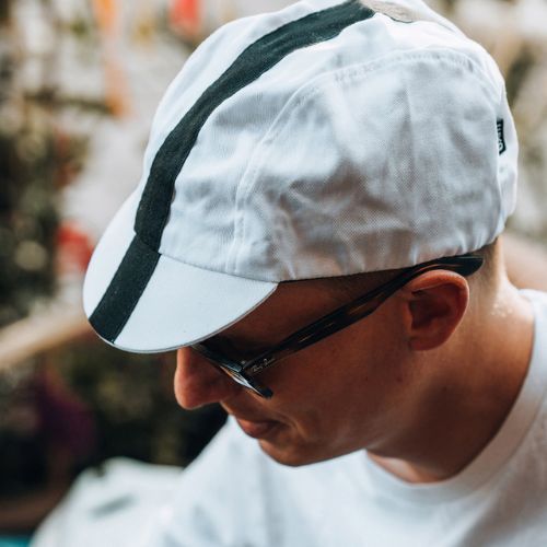 LUXA Classic Stripe Baseballkappe weiß und schwarz LULOCKCSW