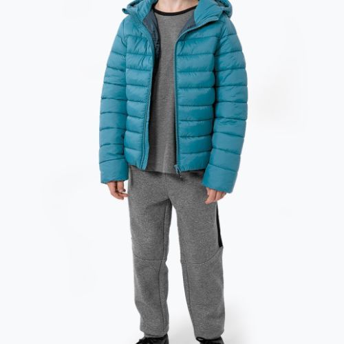 Kinder 4F Daunenjacke blau HJZ22-JKUMP001