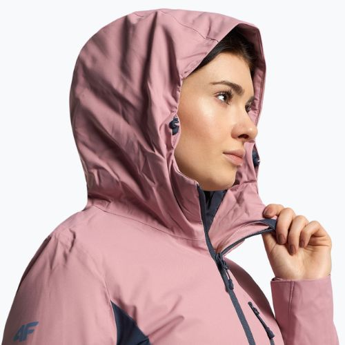 Damen-Skijacke 4F rosa H4Z22-KUDN002