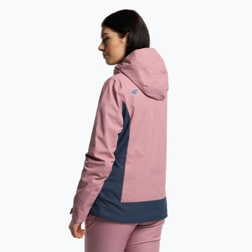 Damen-Skijacke 4F rosa H4Z22-KUDN002