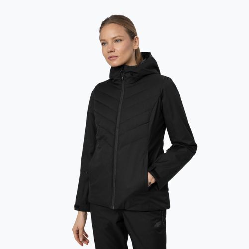 Damen Skijacke 4F schwarz H4Z22-KUDN003