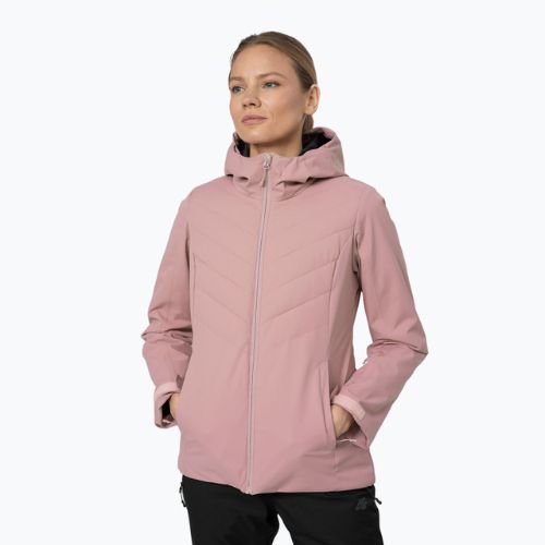 Damen-Skijacke 4F rosa H4Z22-KUDN003