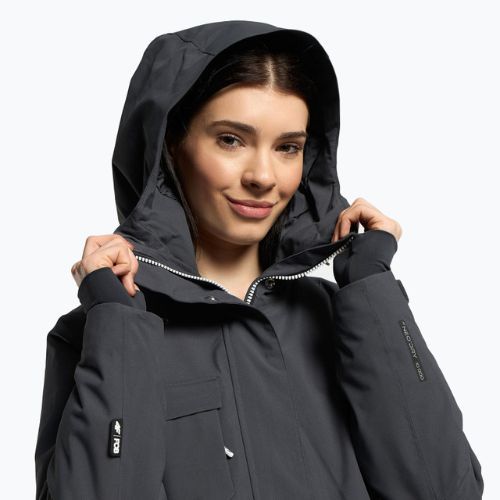 Damen Snowboardjacke 4F dunkelgrau H4Z22-KUDS001