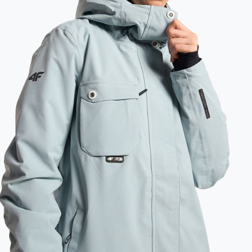Damen Snowboardjacke 4F blau H4Z22-KUDS001