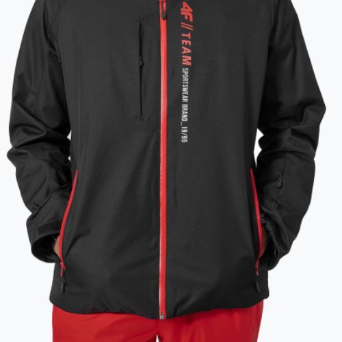 Herren 4F Skijacke schwarz H4Z22-KUMN003