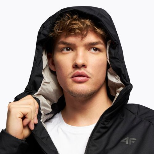 Herren 4F Skijacke schwarz H4Z22-KUMN007