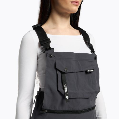 Damen-Snowboardhose 4F SPDS002 dunkelgrau H4Z22-SPDS002