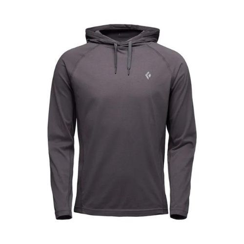 Herren-Trekking-Sweatshirt Black Diamond Crag Hoody grau AP7520000003LRG1