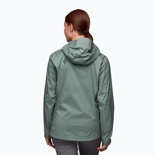 Black Diamond Stormline Stretch Regenjacke Frauen Grün APM6973053LRG1