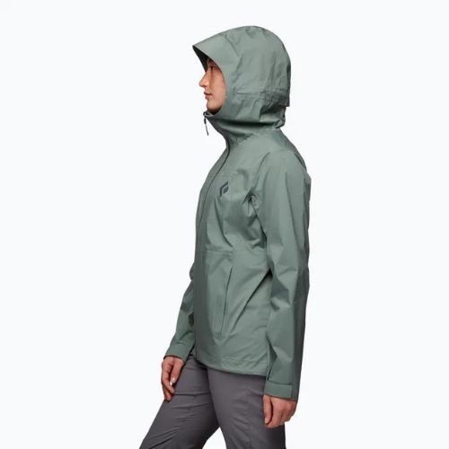 Black Diamond Stormline Stretch Regenjacke Frauen Grün APM6973053LRG1