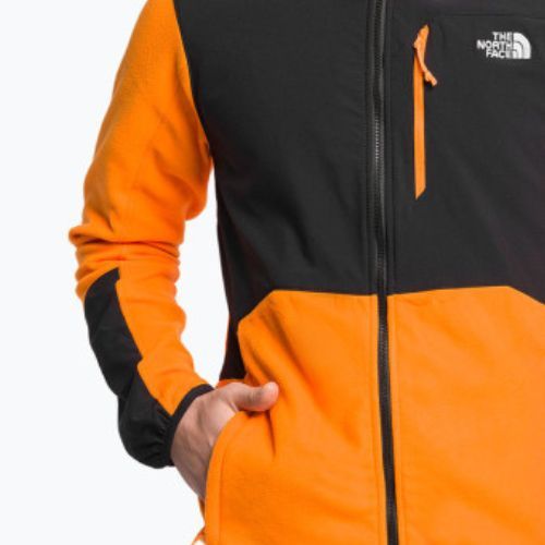 Herren Fleece-Sweatshirt The North Face Glacier Pro schwarz und orange NF0A5IHS7Q61