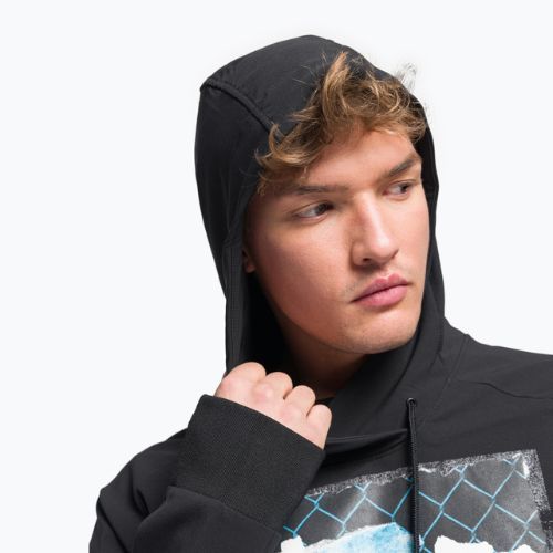 Herren-Trekking-Sweatshirt The North Face Bedruckter Tekno Hoodie schwarz NF0A7ZUHKY41