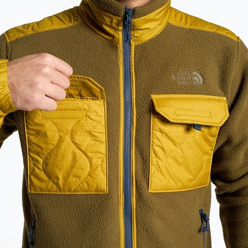 Herren trekking Sweatshirt The North Face Royal Arch FZ braun-gelb NFA7UJBCN1