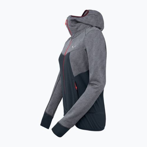 Salewa Puez Hybrid PL FZ Hoody Damen Fleece-Sweatshirt grau-grün 00-0000027389