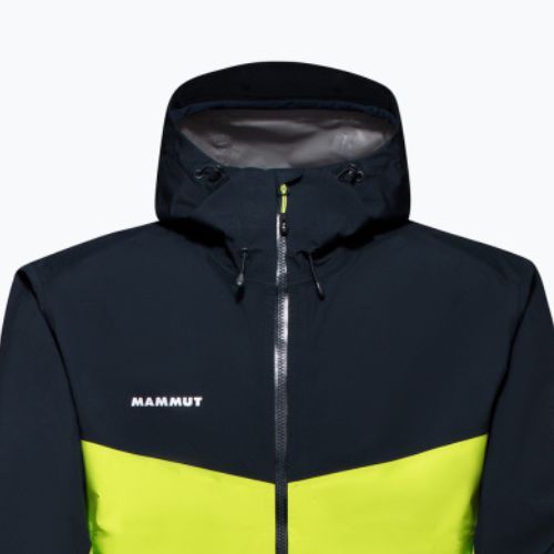 MAMMUT Convey Tour HS Herren Regenjacke grün und navy blau