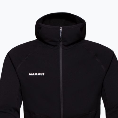 Herren MAMMUT Aconcagua ML Kapuzen-Trekking-Sweatshirt schwarz