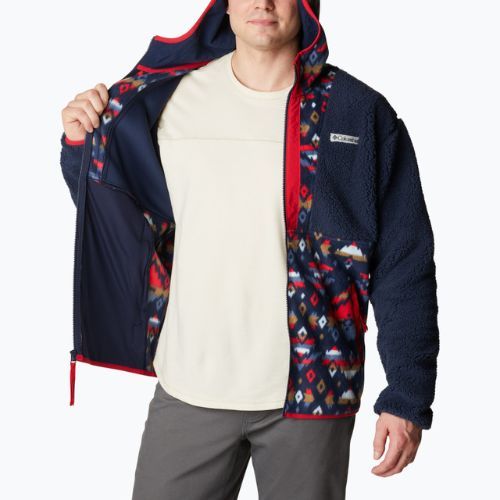 Columbia Herren Backbowl Sherpa Fleece-Sweatshirt navy blau 1952403