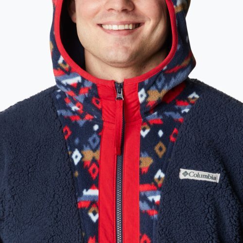 Columbia Herren Backbowl Sherpa Fleece-Sweatshirt navy blau 1952403